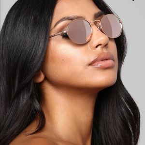Rose gold sunglasses